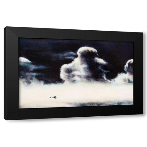Flying High Black Modern Wood Framed Art Print by Gipe, L.