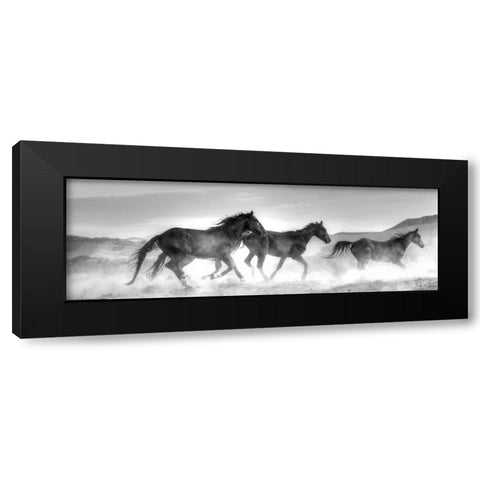 Rolling By Black Modern Wood Framed Art Print with Double Matting by Linden, Sally
