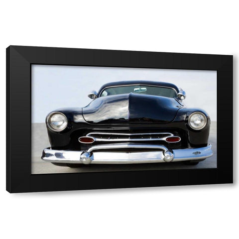 Hot Rod Black Modern Wood Framed Art Print by Linden, Sally