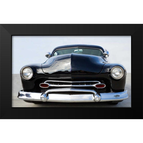Hot Rod Black Modern Wood Framed Art Print by Linden, Sally