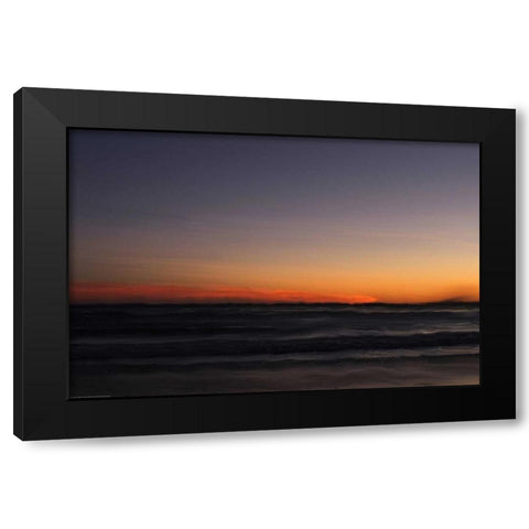 Ocean 4 Black Modern Wood Framed Art Print with Double Matting by Linden, Sally