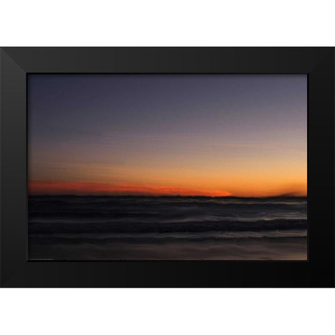 Ocean 4 Black Modern Wood Framed Art Print by Linden, Sally