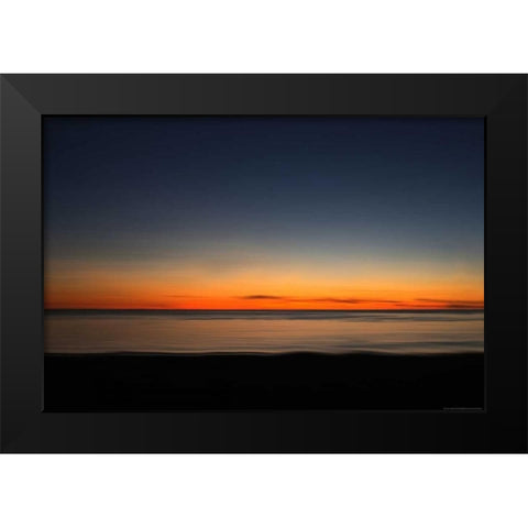 Ocean 7 Black Modern Wood Framed Art Print by Linden, Sally