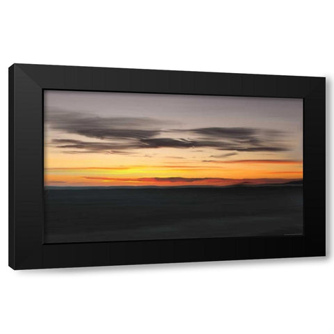 Ocean 10 Black Modern Wood Framed Art Print with Double Matting by Linden, Sally