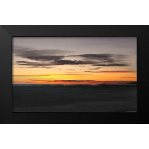 Ocean 10 Black Modern Wood Framed Art Print by Linden, Sally