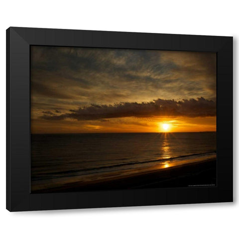 Clouds Of Light Black Modern Wood Framed Art Print by Linden, Sally