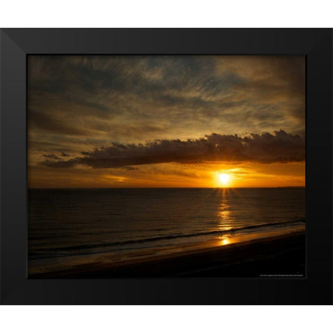 Clouds Of Light Black Modern Wood Framed Art Print by Linden, Sally