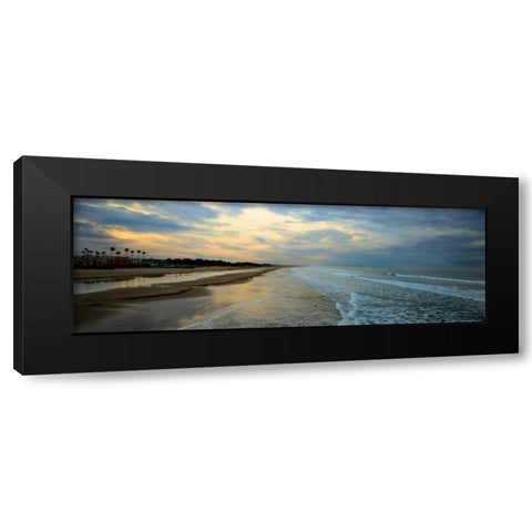 Beach Sky Black Modern Wood Framed Art Print with Double Matting by Linden, Sally