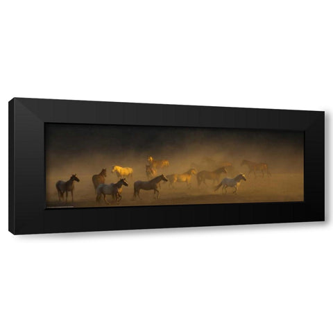 Way To Go Black Modern Wood Framed Art Print with Double Matting by Linden, Sally