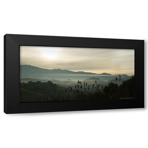 Fog in the Mountain Black Modern Wood Framed Art Print with Double Matting by Linden, Sally