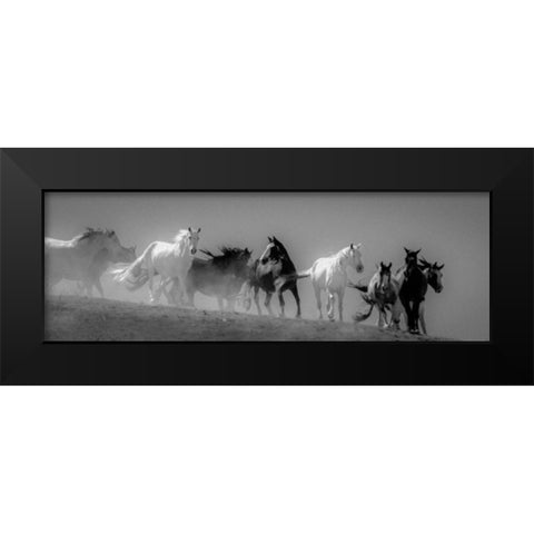 Choctaw BW Black Modern Wood Framed Art Print by Linden, Sally