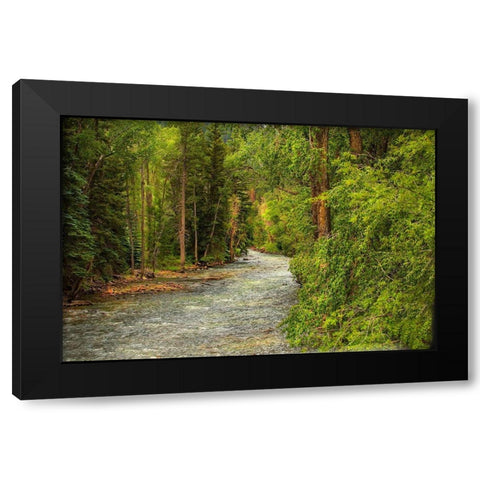 Hope This Is Refreshing Black Modern Wood Framed Art Print by Linden, Sally