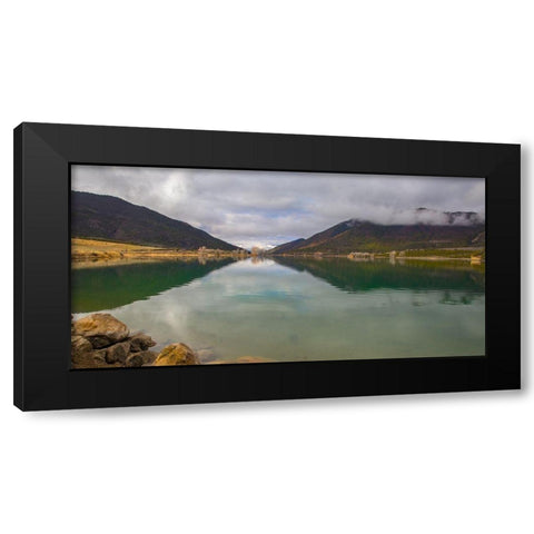 Rifle Gap Black Modern Wood Framed Art Print with Double Matting by Linden, Sally