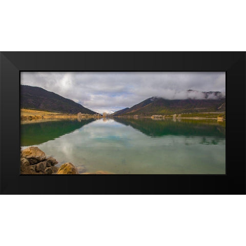 Rifle Gap Black Modern Wood Framed Art Print by Linden, Sally