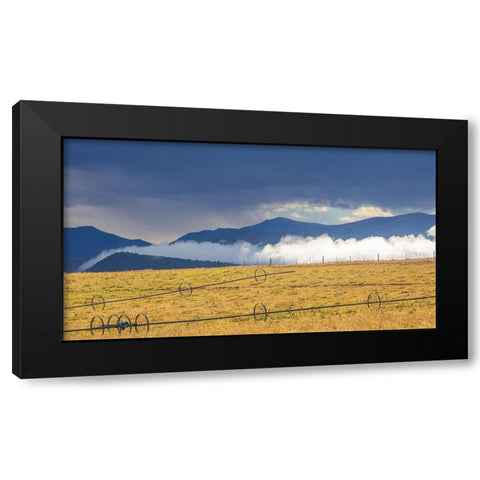 Irrigation Black Modern Wood Framed Art Print with Double Matting by Linden, Sally