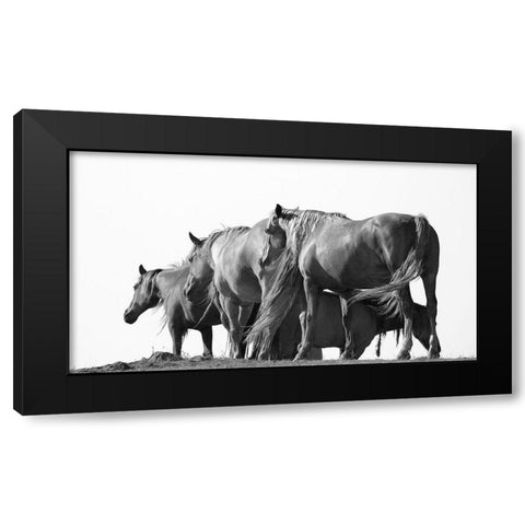 Move On Black Modern Wood Framed Art Print with Double Matting by Linden, Sally