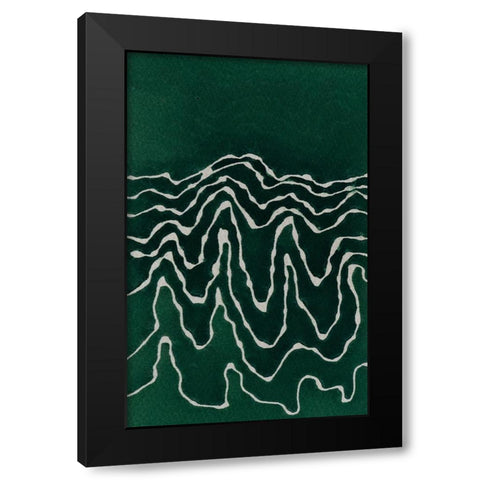 Greenlanscape Black Modern Wood Framed Art Print by Van, Laura