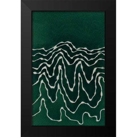 Greenlanscape Black Modern Wood Framed Art Print by Van, Laura