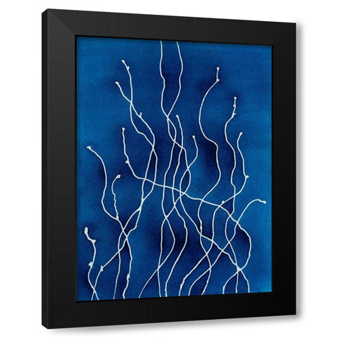 Blue Dream Black Modern Wood Framed Art Print with Double Matting by Van, Laura