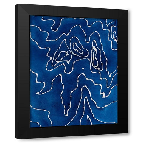 What Do You See Black Modern Wood Framed Art Print by Van, Laura