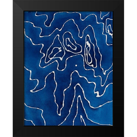 What Do You See Black Modern Wood Framed Art Print by Van, Laura