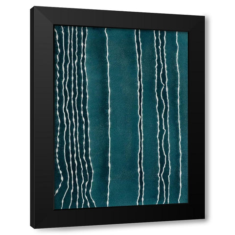 Staying Calm Black Modern Wood Framed Art Print with Double Matting by Van, Laura