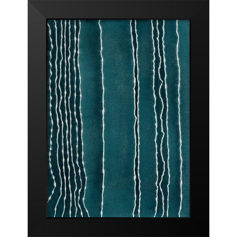 Staying Calm Black Modern Wood Framed Art Print by Van, Laura