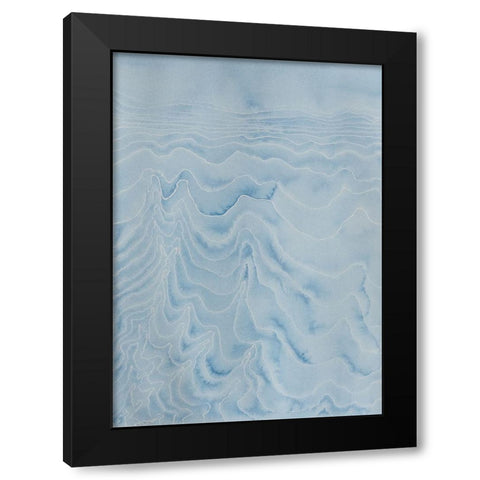Cold Dreams Black Modern Wood Framed Art Print by Van, Laura