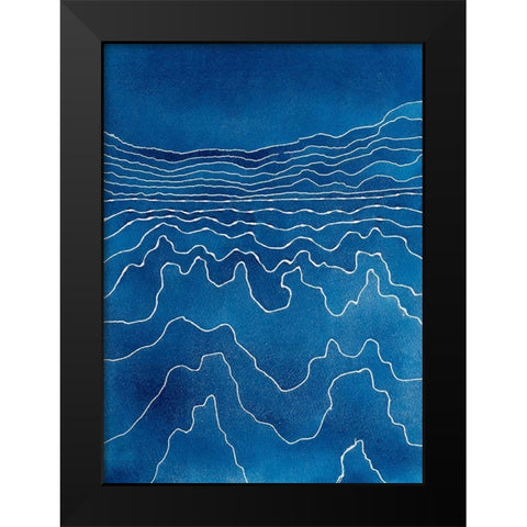 The Path Black Modern Wood Framed Art Print by Van, Laura