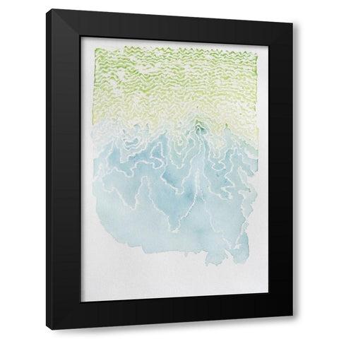 Reaching Black Modern Wood Framed Art Print by Van, Laura