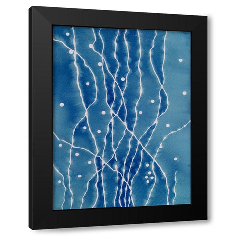 Seeing Thru Black Modern Wood Framed Art Print by Van, Laura