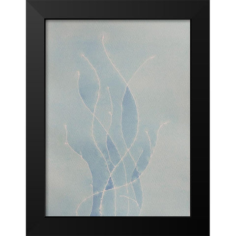 The Flame Black Modern Wood Framed Art Print by Van, Laura
