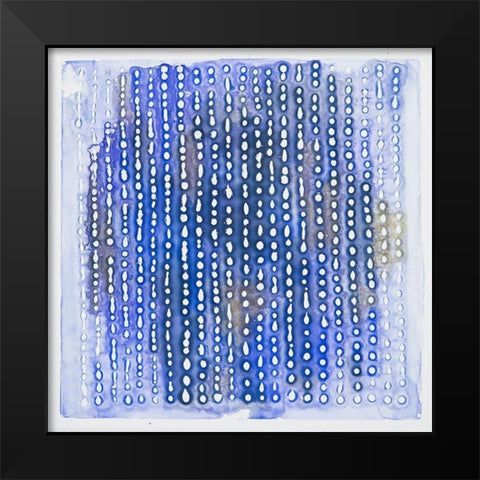 The Message Black Modern Wood Framed Art Print by Van, Laura