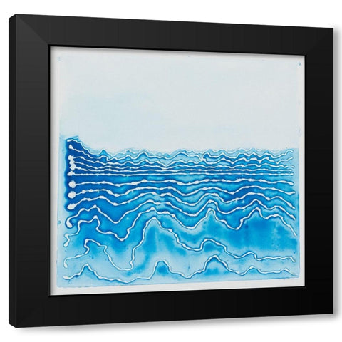 The River Black Modern Wood Framed Art Print by Van, Laura
