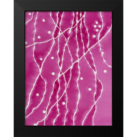 Our Body Black Modern Wood Framed Art Print by Van, Laura