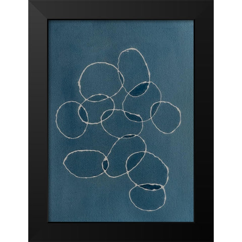 Intersection Black Modern Wood Framed Art Print by Van, Laura