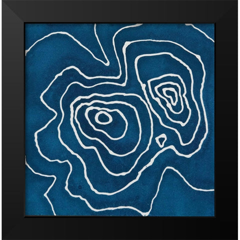 The Mask Black Modern Wood Framed Art Print by Van, Laura