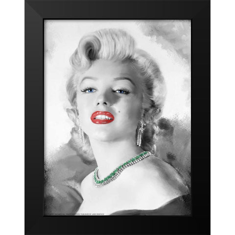 Girls Best Friend Black Modern Wood Framed Art Print by Michaels, Jerry