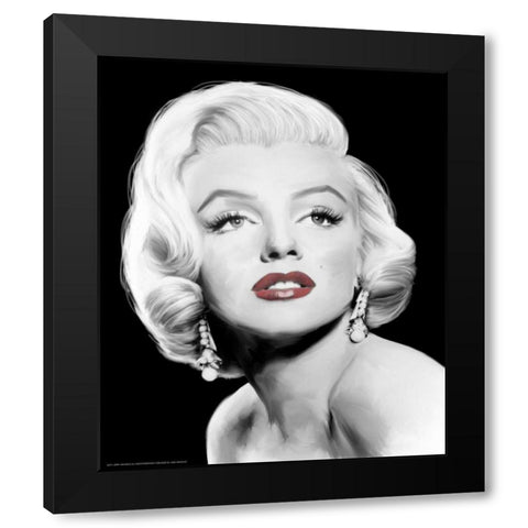 Stardust Black Modern Wood Framed Art Print by Michaels, Jerry