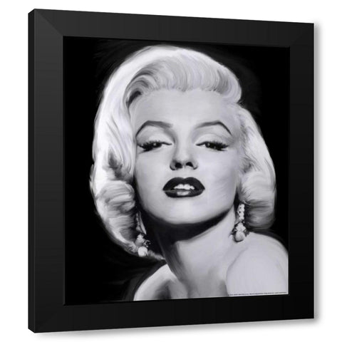 Come To Me Black Modern Wood Framed Art Print by Michaels, Jerry