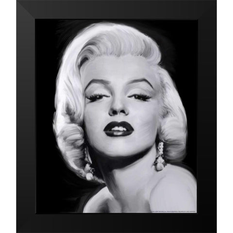 Come To Me Black Modern Wood Framed Art Print by Michaels, Jerry