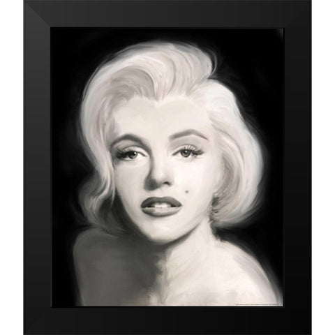 Beautiful In Black Black Modern Wood Framed Art Print by Michaels, Jerry