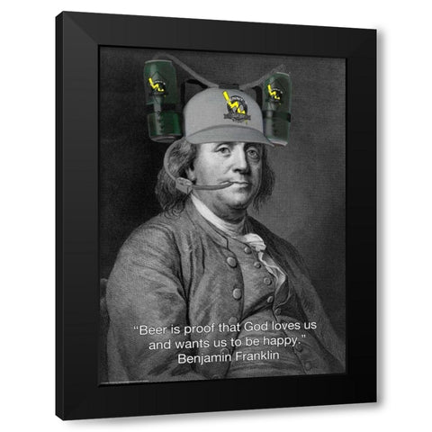 Bens Brew Black Modern Wood Framed Art Print by Michaels, Jerry