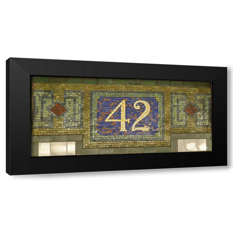 42 ST Black Modern Wood Framed Art Print with Double Matting by MTA