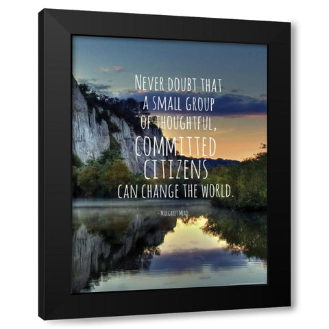 Quote 2 Black Modern Wood Framed Art Print by Nobleworks, Inc.