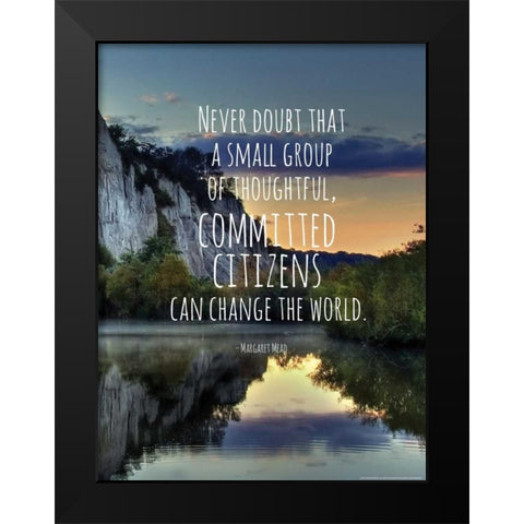 Quote 2 Black Modern Wood Framed Art Print by Nobleworks, Inc.