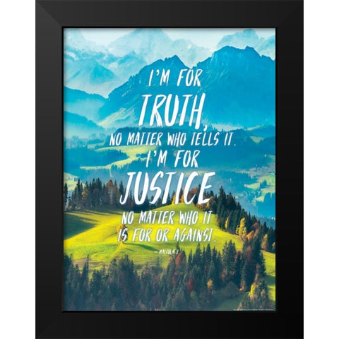 Quote 3 Black Modern Wood Framed Art Print by Nobleworks, Inc.