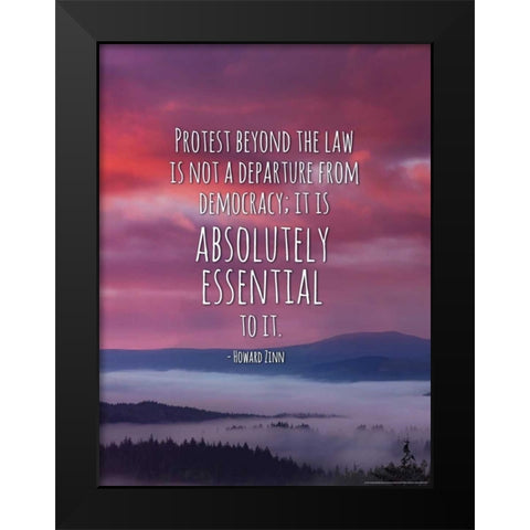 Quote 7 Black Modern Wood Framed Art Print by Nobleworks, Inc.