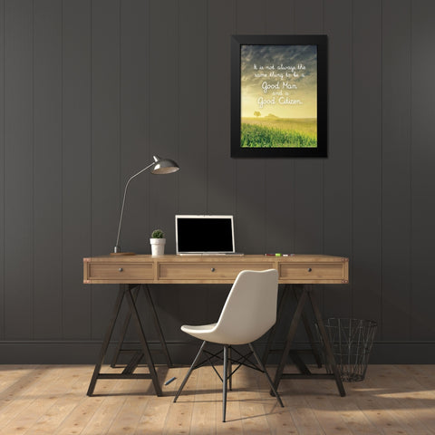 Quote 9 Black Modern Wood Framed Art Print by Nobleworks, Inc.