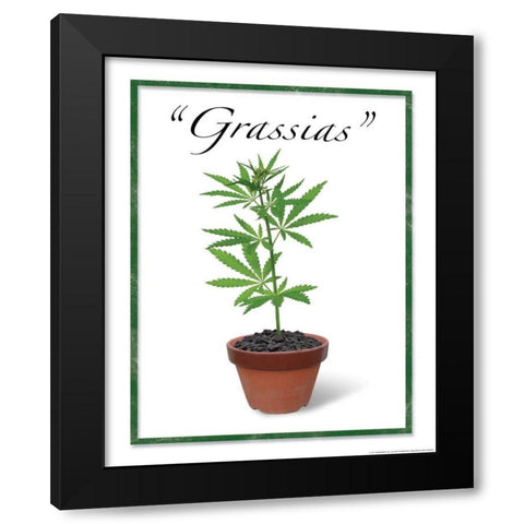 Grassias Black Modern Wood Framed Art Print by Nobleworks, Inc.